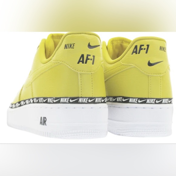 Nike Air Force 1 Low SE Premium 'Overbranding Bright Citron' AH6827-700 - Picture 5 of 5